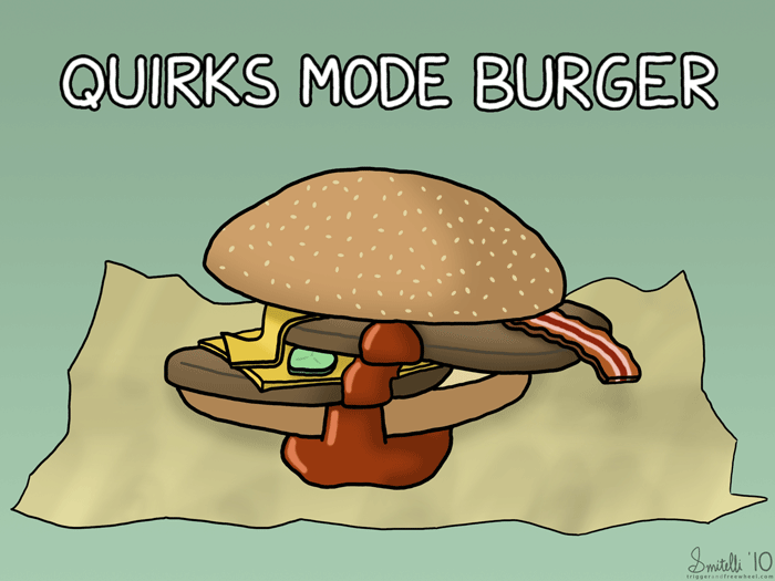 Quirks Mode Burger